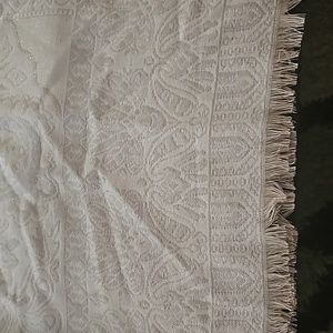 Beautiful Paisley Jacquard Cream and Gold Wrap/Shawl